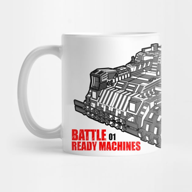 Battle Ready Machine 01 T-shirt by VerticalGT